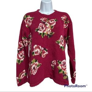Bechamel Petites Sweater Embroidered Flowers M